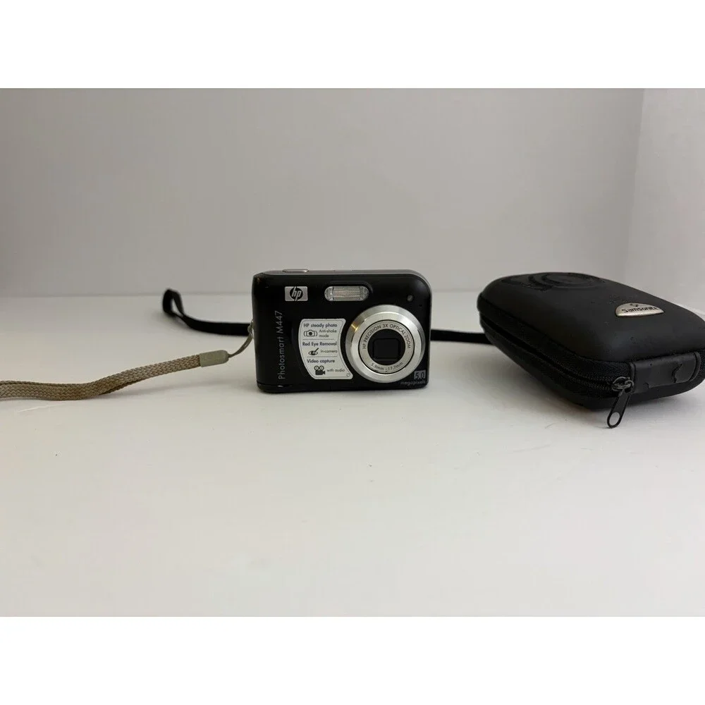 HP Photosmart M447 5.0 MP Digital Camera Black - Tested